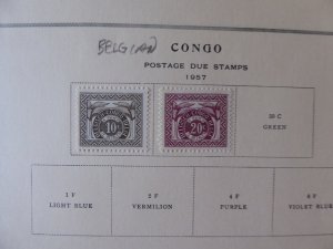 Belgium Congo 1941-1971 Stamp Collection on Alb Pgs