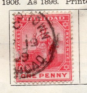 Trinidad 1906 Early Issue Fine Used 1d. NW-255757