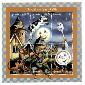 Grenada - 2001 - Cat And Fiddle - Sheet Of 6 Stamps - Scott #3050  - MNH