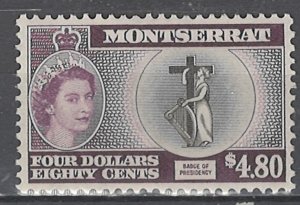 COLLECTION LOT # 2572 MONTSERRAT #149 MH 1958 CV=$14.50