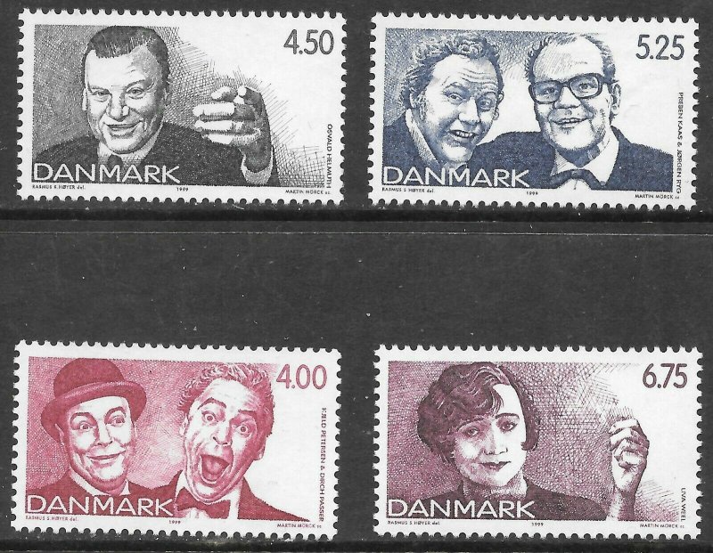 Denmark (1999) - Scott # 1156 - 1159,   MNH