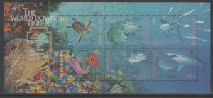 AUSTRALIA SGMS1562 1995 MARINE LIFE O/P ADELAIDE STAMP FAIR MNH