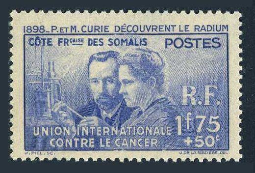 Fr Somali Coast B2,MNH.Michel 149. Pierre and Marie Curie,1938.