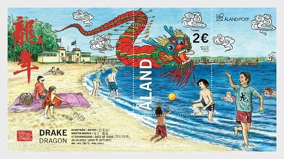 Aland - Postfris/MNH - Sheet Year of the Dragon 2023