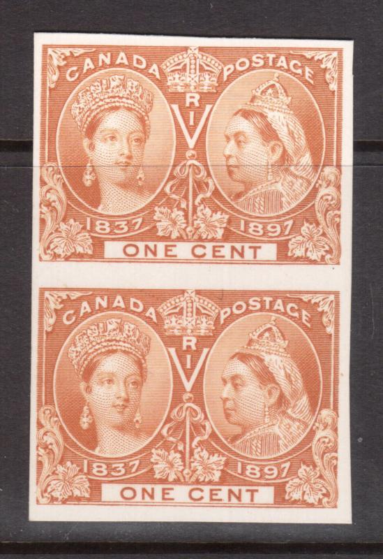 Canada #51P VF Proof Pair On Card