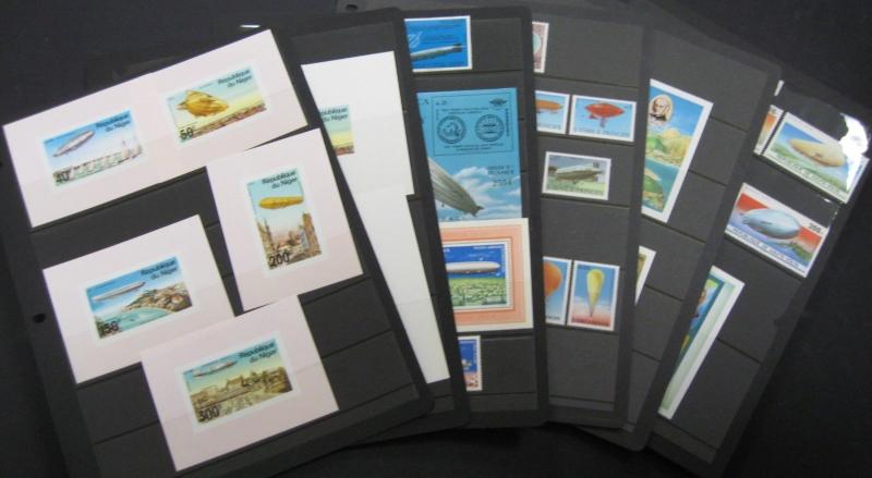 ZEPPELIN STAMPS ANGUILLA-ZAIRE, 196's-80's, all Mint, High Cat!