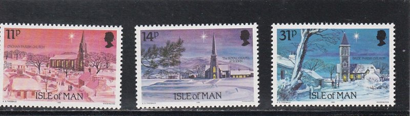 Isle of Man # 294-296, Christmas,  Mint NH, 1/2 Cat.