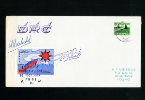 Netherlands 1962 Rare Holland Rocket Mail Stamp Cover