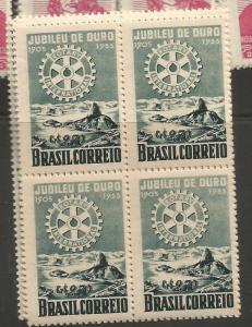 Brazil Rotary SC 817 Block of 4 (Price Is For One Block Only) MNH (4eab) 