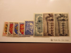 FRANCE Scott 467-70, 471, 472, 473, 496 MINT LIGHTLY HINGED Lot6 Cat $4.25