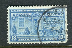 USA; 1940s early Special Delivery issue used shade of 13c. value