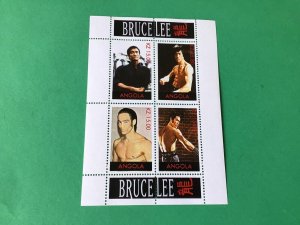 Angola Bruce Lee Martial Arts  mint never hinged stamps sheet Ref 55356