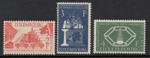 Luxembourg 1956 Coal and Steel VF MNH (315-17)