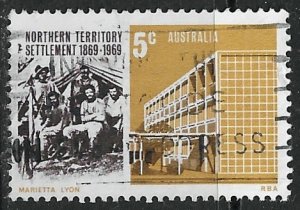 Australia ~ Scott # 459 ~ Used ~ Northern Territory Settlement
