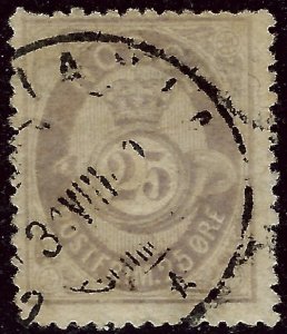 Rare Norway #28 Used VF Short Perf SCV$125...Chance to buy a Bargain!