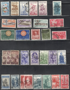 Italy pre 1960 collection. 31 stamps Mint, used, Olympics