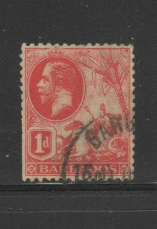 BARBADOS #118  1912  1p   KING GEORGE V   USED F-VF  a