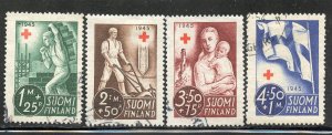 Finland # B65-68, Used.