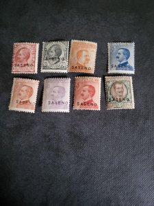 Stamps Saseno Scott #1-8 hinged