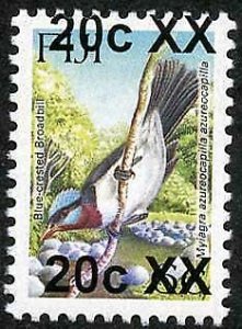 Fiji SG1334 20c on 6c Surcharge Doubled U/M Cat 175 pounds