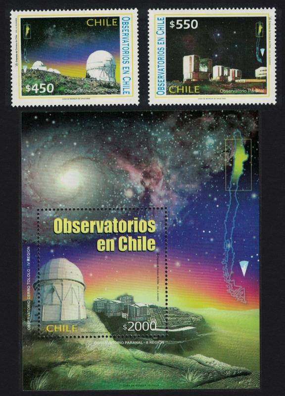 Chile Observatories Astronomy 2v+MS SG#2057-MS2059 MI#2078-2079+Block 54