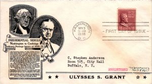 #823 Ulysses Grant Prexie Presidential – Anderson Cachet Addressed to Ander...