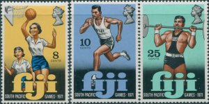 Fiji 1971 SG451-453 South Pacific Games set MNH