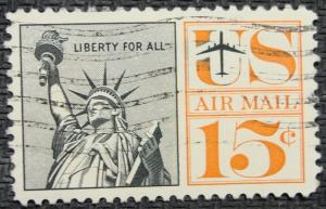 US #C63 Used Single, Statue of Liberty, SCV $.20 L12