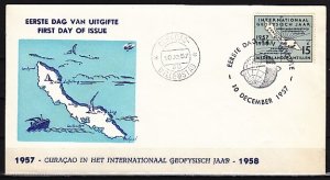 Netherlands Antilles. Scott cat. 241. Geophysical Year issue. First day cover. ^