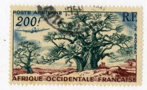 FRENCH WEST AFRICA C20 USED SCV $2.75 BIN $1.25 NATURE