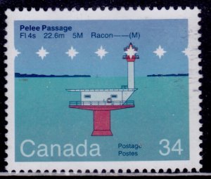 Canada, 1985, Canadian Pewee Lighthouse, 34c, used**