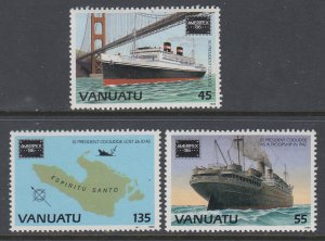 Vanuatu 419-421 MNH VF