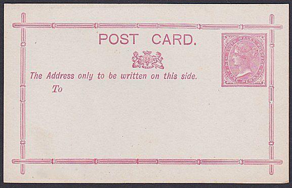 NEW SOUTH WALES QV 1d postcard unused......................................53758