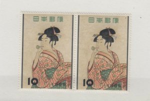 Japan 1955 10y Pair SG746 MNH JK6760