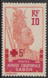 Gabon #B3 Semi-Postal NG