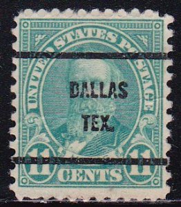 Precancel - Dallas, TX PSS 692-61 - Bureau Issue
