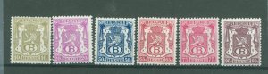 Belgium #O35-O41 Mint (NH) Single (Complete Set)