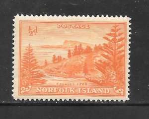 Norfolk Island #1 MH Single