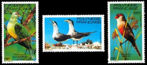 French Polynesia 1981 Birds Scott #349-351 Mint Never Hinged
