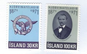 Iceland SC#433-434 MNH F-VF...A fascinating spot!