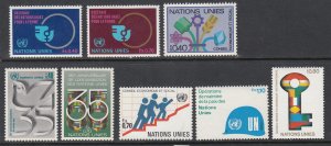 UN Geneva 89-94,96-97 Year Set For 1980 MNH VF