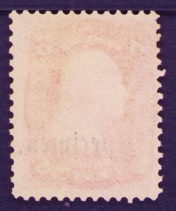 US 1861/66  SPECIMEN  Overprinted Type B Scott # 65S  3¢ Rose 1500 Printed