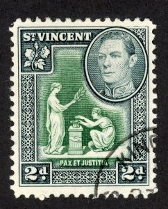 St. Vincent  144 U 1938 2p green & black