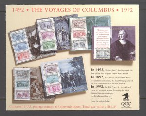 1992 Columbus Souvenir Sheets