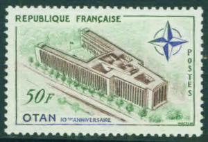 FRANCE Scott 937 MNH** 1959 NATO Headquarters stamp