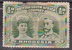 Rhodesia 101 1910 Royal Family MH flaws