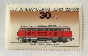 Germany 1975 Scott B517 MNH  - 30 + 15pf,  Class 218 Diesel Locomotive