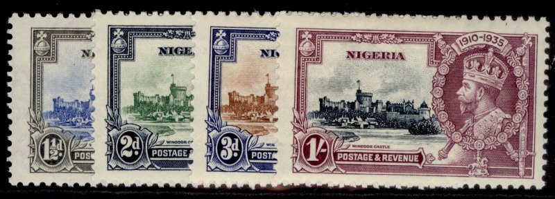 NIGERIA GV SG30-33, 1935 SILVER JUBILEE set, M MINT. Cat £14. 