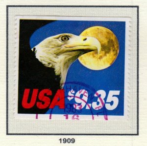 SC# 1909 - ($9.35) - Eagle & Moon - USED Single, perf 10 vert