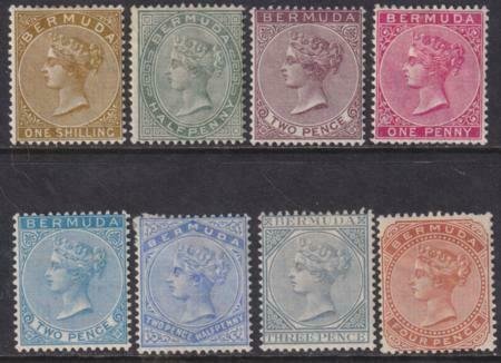 Bermuda 1883-1904 SC 18-25 Mint Set